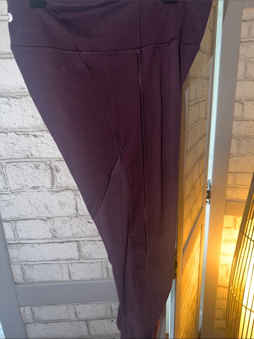 Women’s Lululemon High-Rise Cropped Leggings in Deep Plum